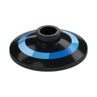 Dish 2 x 2 Inverted [Radar] with Bright Light Blue/Dark Azure/Blue Circle Print