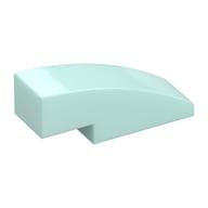Brick Curved 3 x 1 No Studs em Água-marinha claro
