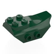 Brick Special 2 x 5 with Slope, Studs on Side em Verde escuro