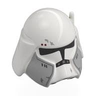 Helmet, Clone Commander with Black Visor, Light Bluish Grey Markings, Dark Red Dots Print