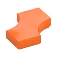 Tile Special 2 x 2 with 2 Quarter Round Cutouts em Laranja