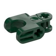 Technic Axle Connector 2 x 3 with Ball Socket, Closed Sides em Verde escuro