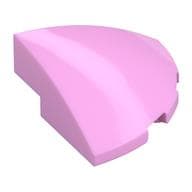 Brick Round Corner, Curved 3 x 3 x 1 Quarter Circle em Rosa vivo