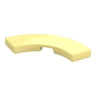 Tile 3 x 3 Curved, Macaroni em Amarelo vivo claro