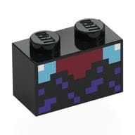 Brick 1 x 2 with Pixelated Enchantment Table Print