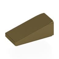 Brick Sloped 18° 2 x 1 x 2/3 em Dourado metálico