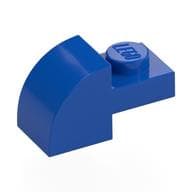 Brick Curved 1 x 2 x 1 with Curved Top em Azul
