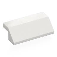 Brick Sloped 45° 2 x 4 with 2/3 Inverted Cutout and no Studs em Branco