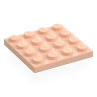 Plate 4 x 4 em Nougat claro