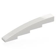 Brick Curved 1 x 8 x 1 2/3 em Branco