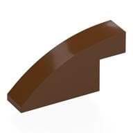 Brick Curved 1 x 4 x 1 2/3 No Studs em Marrom avermelhado