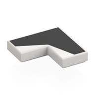 Tile 2 x 2 Corner with Black Shapes Print