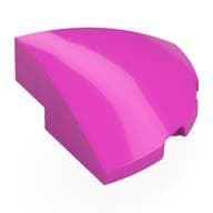 Brick Round Corner, Curved 3 x 3 x 1 Quarter Circle em Rosa escuro