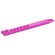 Plate Special 2 x 16 with Angled Side Extensions and Hole (Rotor Blade) em Rosa escuro