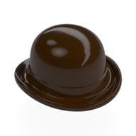 Hat, Bowler em Marrom escuro