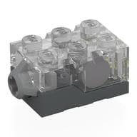 Light Brick 2 x 3 x 1 1/3 with Dark Bluish Gray Base [Yellow LED]