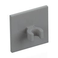 Road Sign Clip-on 2 x 2 Square [Thick Open O Clip] em Cinza azulado claro