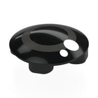 Plate Round 2 x 2 with Rounded Bottom with Dark Bluish Grey Circle, White Dots (Eye) Print em Preto