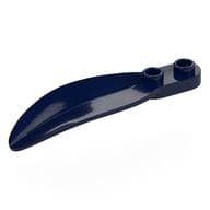 Plant, Leaf 2 x 6 x 1 with 2 Studs em Azul escuro