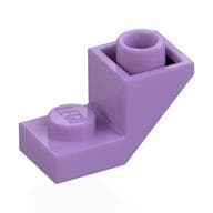 Brick Sloped Inverted 45° 2 x 1 with 2/3 Cutout em Lavanda médio