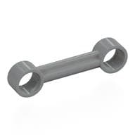 Technic Link 1 x 4 with Stoppers em Cinza azulado claro