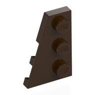 Wedge Plate 3 x 2 Left em Marrom escuro