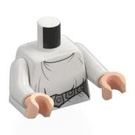 Torso, Dress, Silver Belt Print, White Arms, Light Nougat Hands