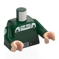 Torso, Imperial Uniform, White Front, Symbol on Arms, Black Belt, Silver Belt Buckle Print, Dark Green Arms, Light Nougat Hands