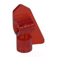Technic Panel Fairing #7 3L Very Small Smooth, Side A em Vermelho translúcido