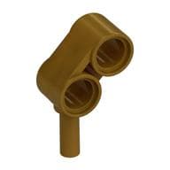 Technic Pin Connector Double with Bar [2 Holes] em Dourado perolado