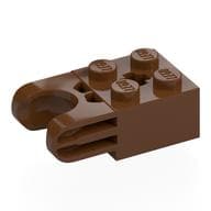 Technic Brick Special 2 x 2 with Ball Socket Wide and Axle Hole, No Arm Holes em Marrom avermelhado