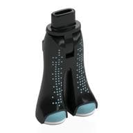 Minidoll Hips and Wide Pants with Medium Azure Dots, Shoes, White Soles Print