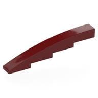 Brick Curved 1 x 8 x 1 2/3 em Vermelho escuro
