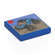 Tile 2 x 2 with LEGO Set, Monster Truck Print