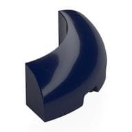 Brick Round Corner 3 x 3 x 1 No Studs em Azul escuro