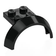 Wheel Arch, Mudguard 3 x 4 x 1 2/3 with 2 x 2 Plate