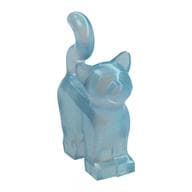Animal, Cat, Standing New Style [Plain] em Azul claro translúcido opala