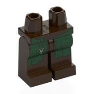 Hips and Dark Brown Legs with Dark Green Rove, Dark Brown Chest Armor, Silver Pendant Print