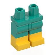 Hips with Dark Turquoise Legs and Yellow Boots Pattern [Plain]
