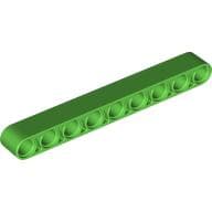Technic Beam 1 x 9 Thick em Verde vivo