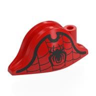 Hat Pirate Bicorne (Admiral) with Black Spider, Webbing Print