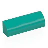 Brick Curved 1 x 4 x 1 em Turquesa escuro
