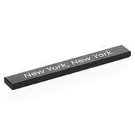 Tile 1 x 8 with White 'New York, New York' Print