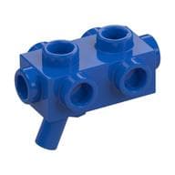 Weapon Gun / Blaster 1 x 2 x 2/3 with Studs on Sides and Handle em Azul