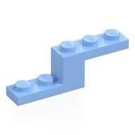 Bracket 5 x 1 x 1 1/3 em Azul vivo claro