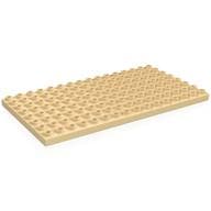 Duplo Plate 8 x 16 em Bege