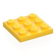 Plate 3 x 3 em Amarelo