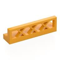 Fence Lattice 1 x 4 x 1 em Laranja vivo claro