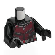 Torso, Dark Red Mesh Armor, Silver Belt Print, Black Arms and Hands