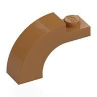 Brick Arch 1 x 3 x 1 2/3 Curved Top em Nougat médio